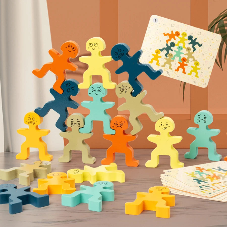 Wooden Balance Stacking Blocks for Kids