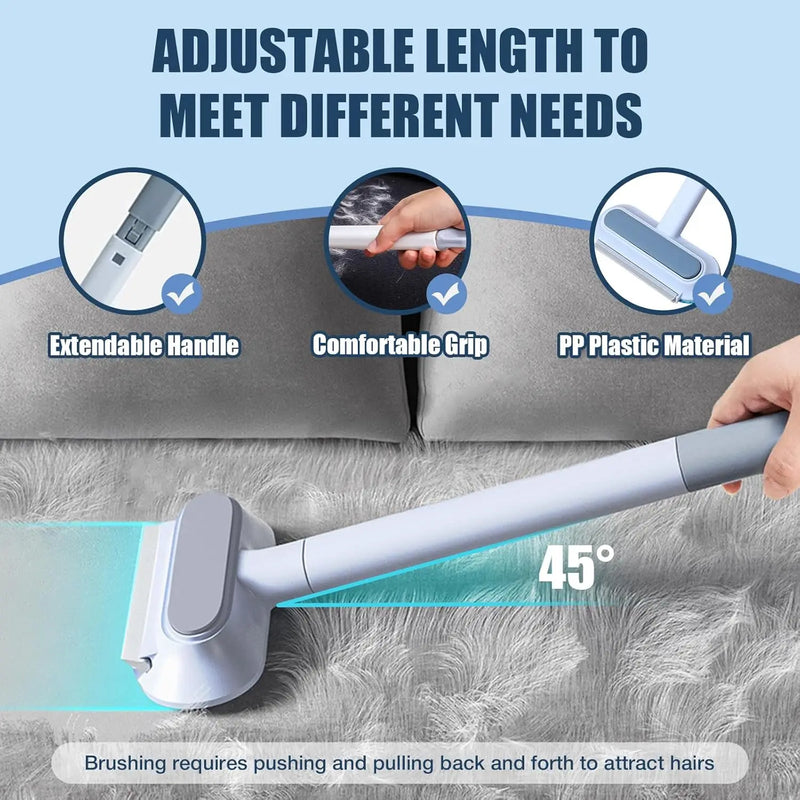 Long-Handle Pet Hair Removal Brush