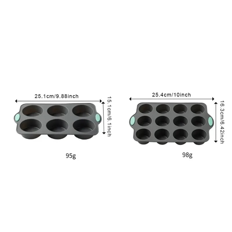 Non-Stick Silicone Muffin & Cupcake Baking Pan
