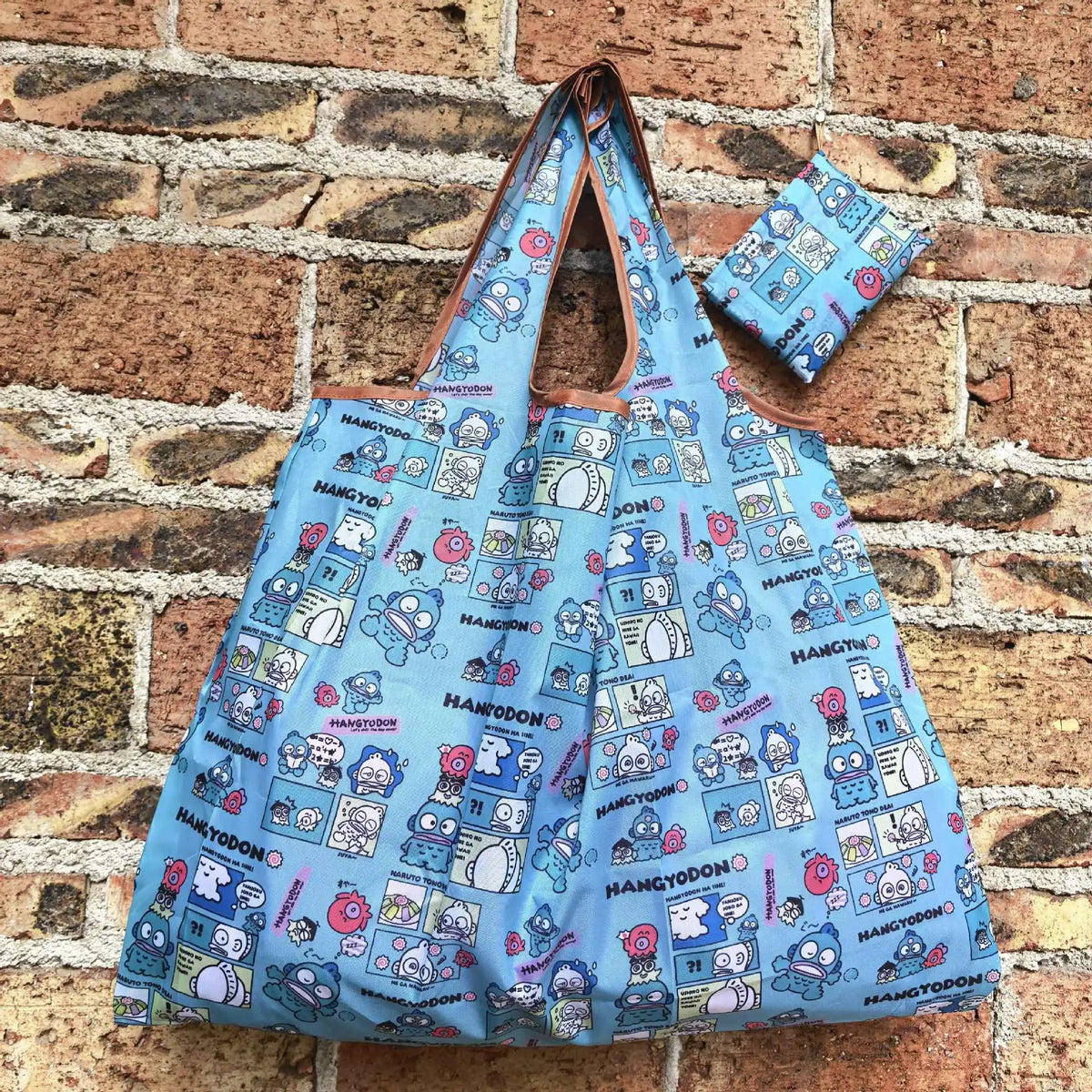 Foldable Eco-Friendly Shopping Bag with Cartoon Print