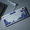 Compact Mechanical Keyboard with OLED Display and Hot-Swappable Switches