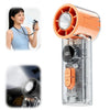 Portabler USB-Ladebarer Handheld-Lüfter mit LED