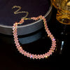 Geometric Rhinestone Choker Necklace