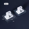 Self-Adhesive Curtain Rod Holders - No-Drilling Clamp Hooks
