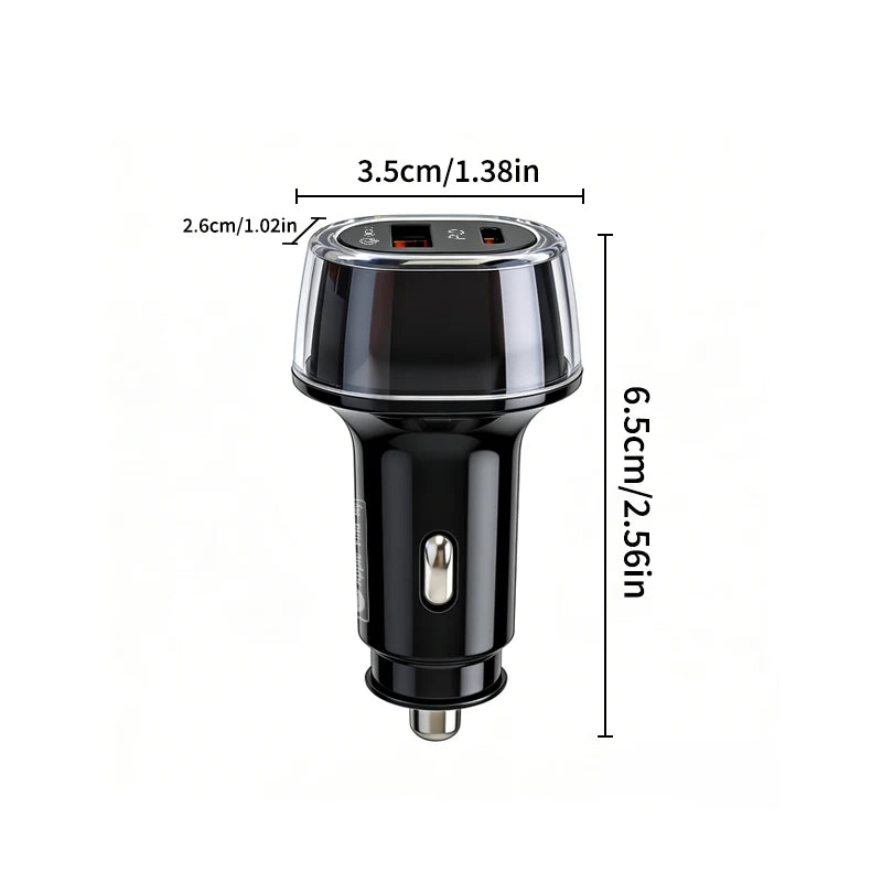 30W Type-C Car Charger with GPS Tracker