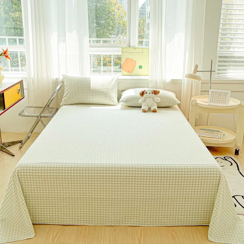 Organic Cotton Percale Bed Sheet Set with Pillowcases