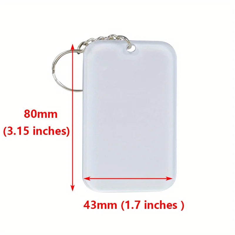 Personalized Photo Keychain with Heat Transfer Acrylic Design