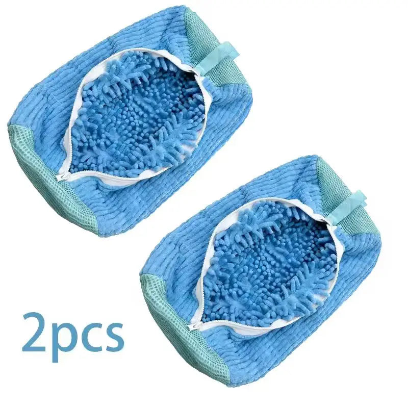 Reusable Shoe Wash Bag with Secure Zip Closure