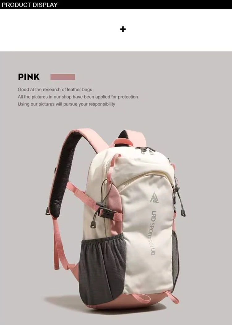 40L Water-Resistant Hiking Backpack with Ventilated Back Panel
