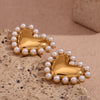 Pearl Heart Drop Earrings
