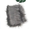 Gray soft faux fur fabric for DIY sewing, doll hair, and cosplay