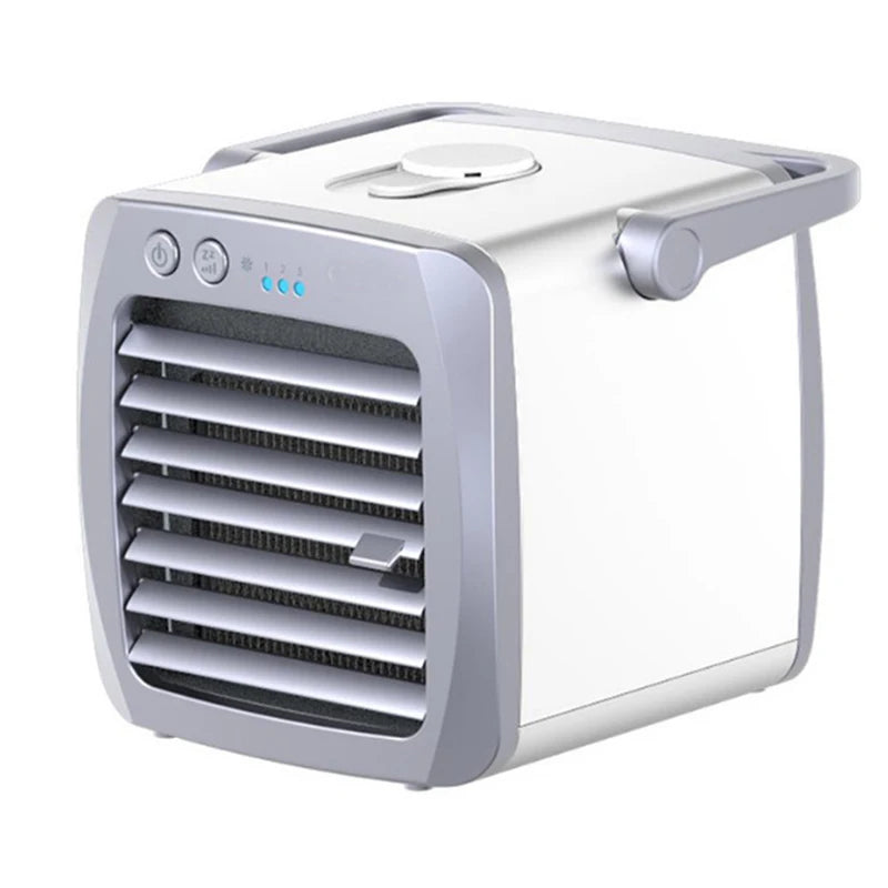 Enfriador de Aire y Humidificador USB Portátil para Escritorio