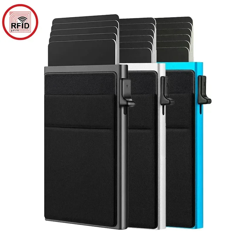Slim RFID-Blocking Metal Card Wallet