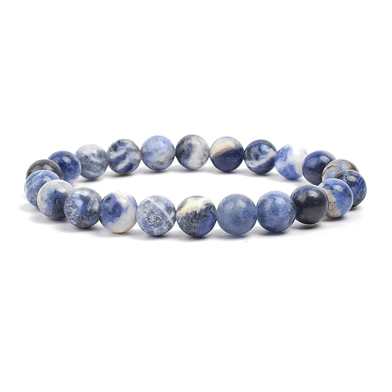 Armband aus Natursteinperlen