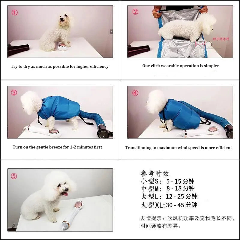 Pet Drying Bag for Cats and Dogs