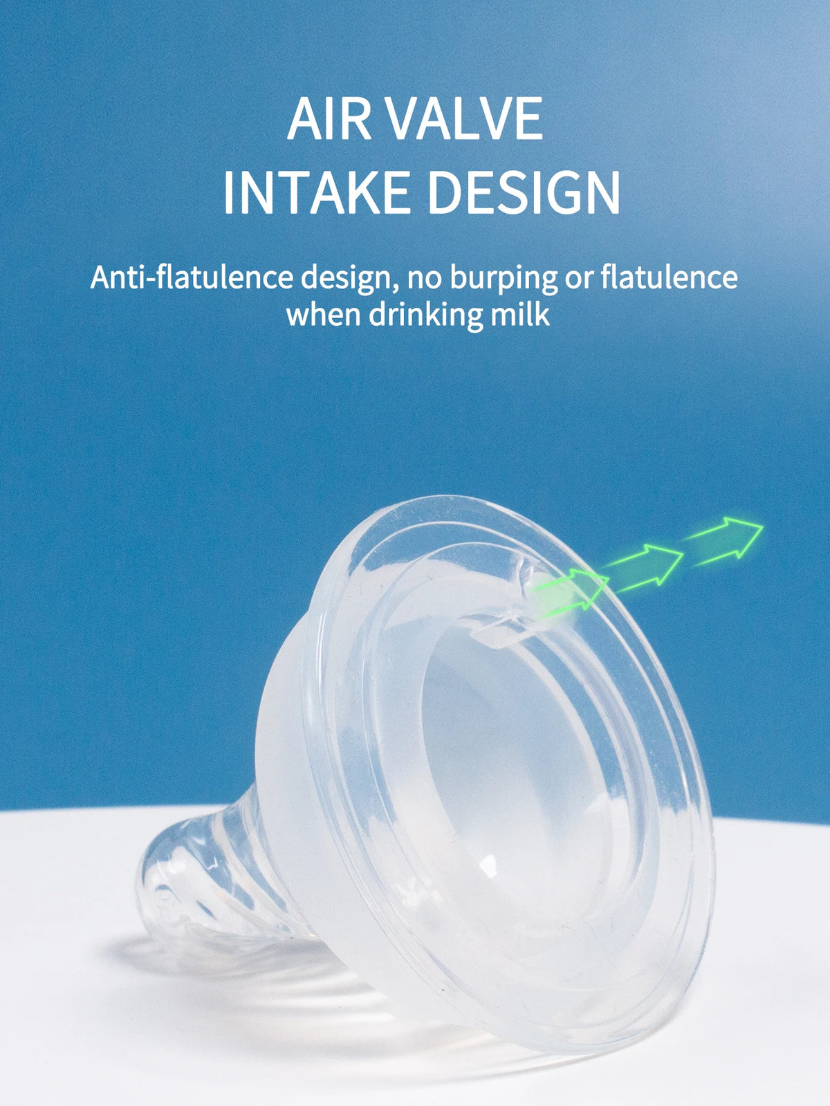 Wide Mouth Silicone Baby Bottle Nipple - Breast-Like Natural Flow