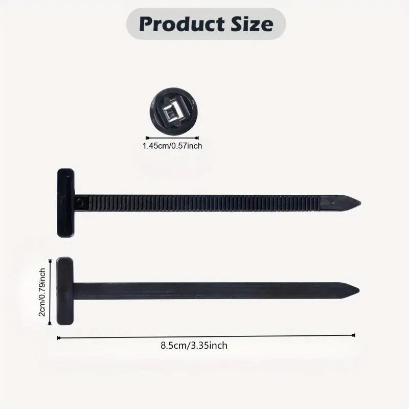 Self-Locking Nylon Cable Tie Buckles for Auto Panels