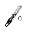 Hokkaido Wave JDM keychain featuring a Kanagawa surf design on a light background.