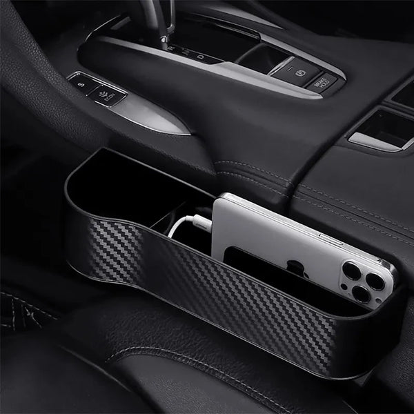 Organisateur de Rangements pour Fente de Siège Auto avec Port de Charge