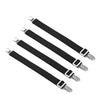 Adjustable Bed Sheet Holder Straps with Non-Slip Clips