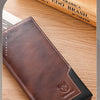Men's Genuine Leather RFID Blocking Long Wallet with Card Holder