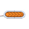6-inch oval LED trailer tail light with dynamic amber arrow turn signal