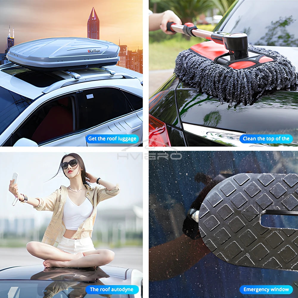 Foldable Aluminum Alloy Car Roof Access Step