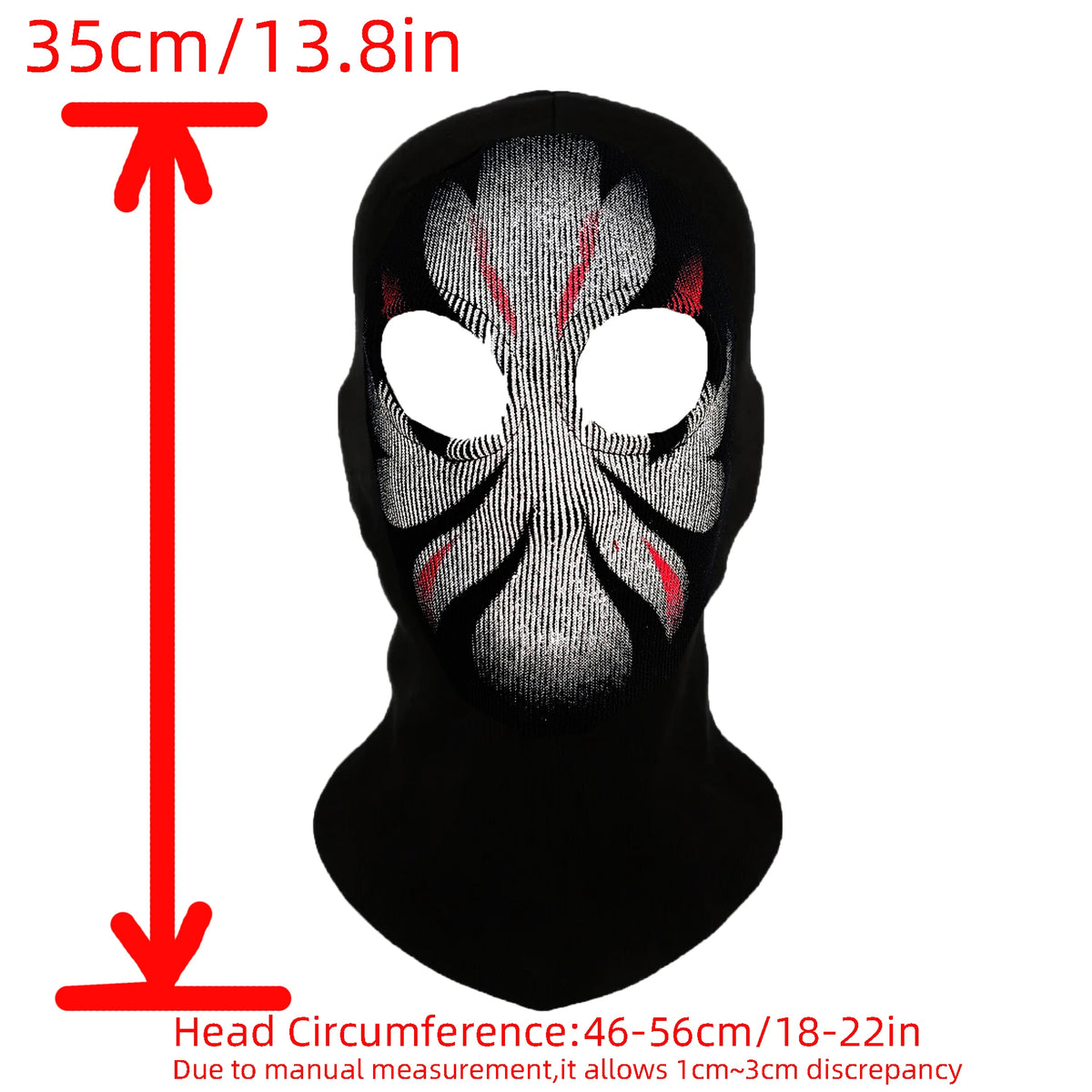 Cotton Balaclava Face Mask with Skull Design