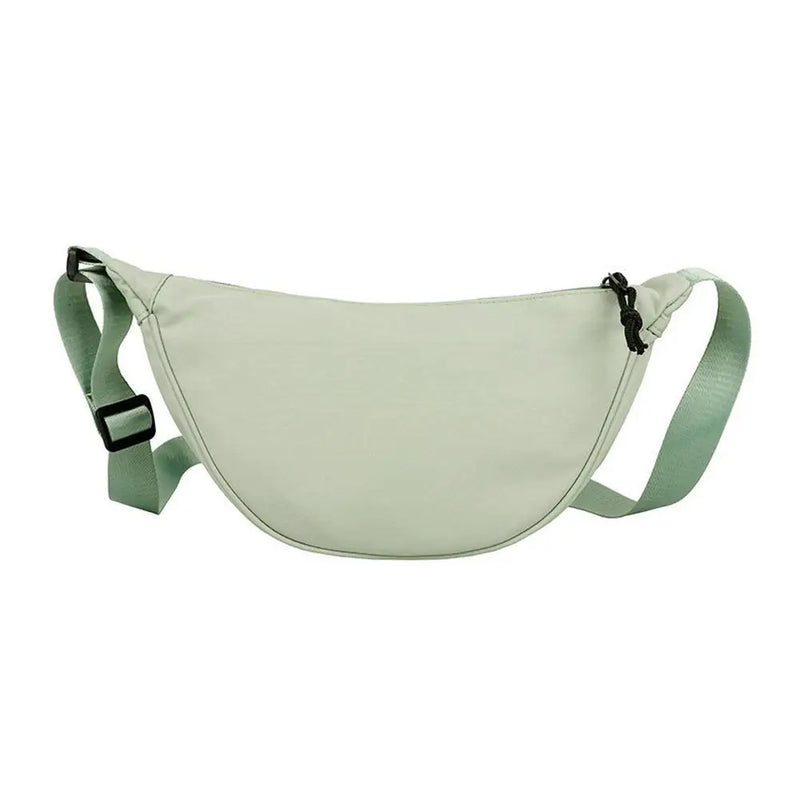 Nylon Crescent Crossbody Bag for Women
