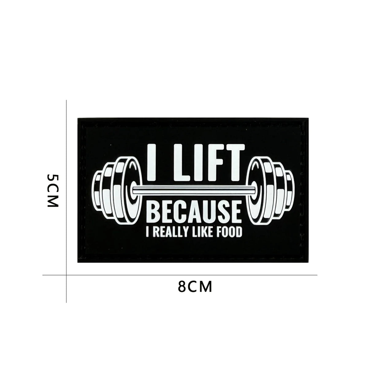 No Pain No Gain Tactical Embroidered Patch with Hook Backing
