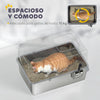 XL Stainless Steel Cat Litter Box with Lid and Scoop