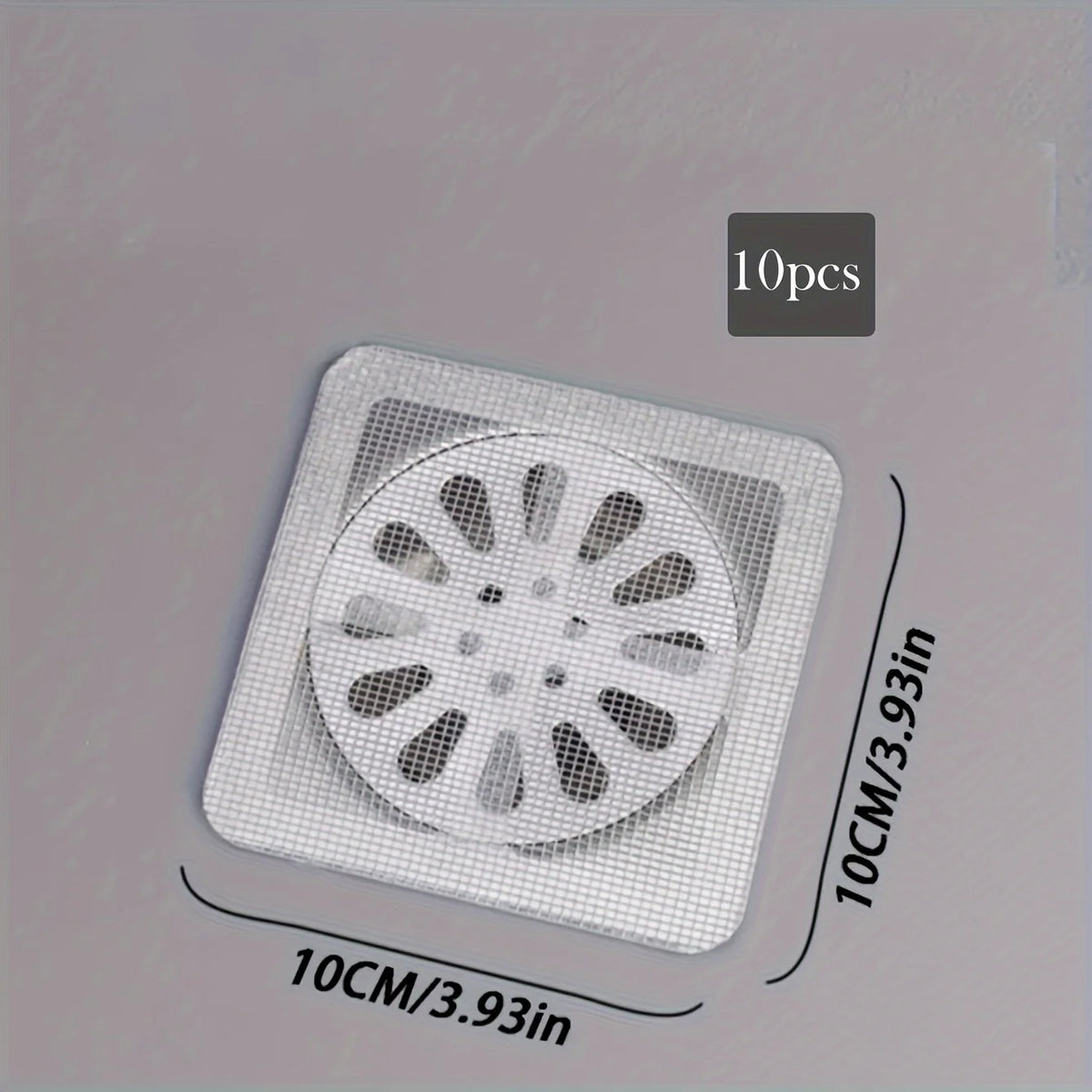 Self-Adhesive Drain Sticker Filter for Hair, Bugs, and Debris
