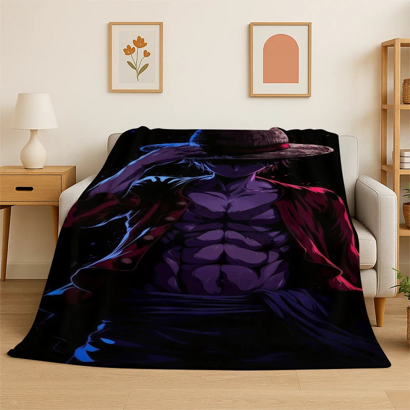 Anime Zoro Flannel Throw Blanket