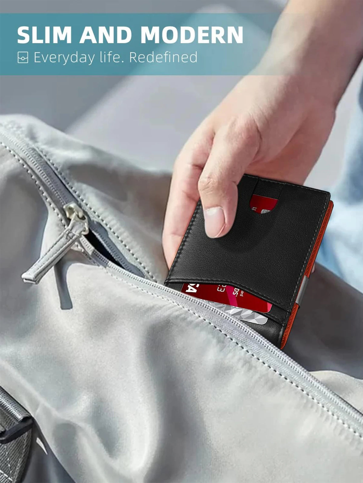 Slim RFID-Blocking Front Pocket Wallet