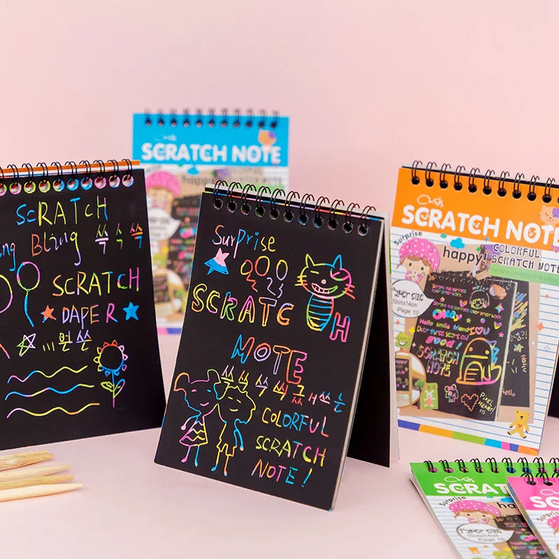 Colorful Magic Scratch Art Book Set for Kids