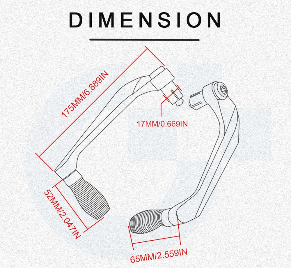Motorcycle Handlebar Handguards with CNC Aluminum Levers Protector