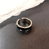 Punk Crystal Heart Butterfly Geometric Ring