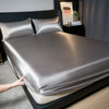 Luxury Satin Fitted Sheet Set with Pillowcases