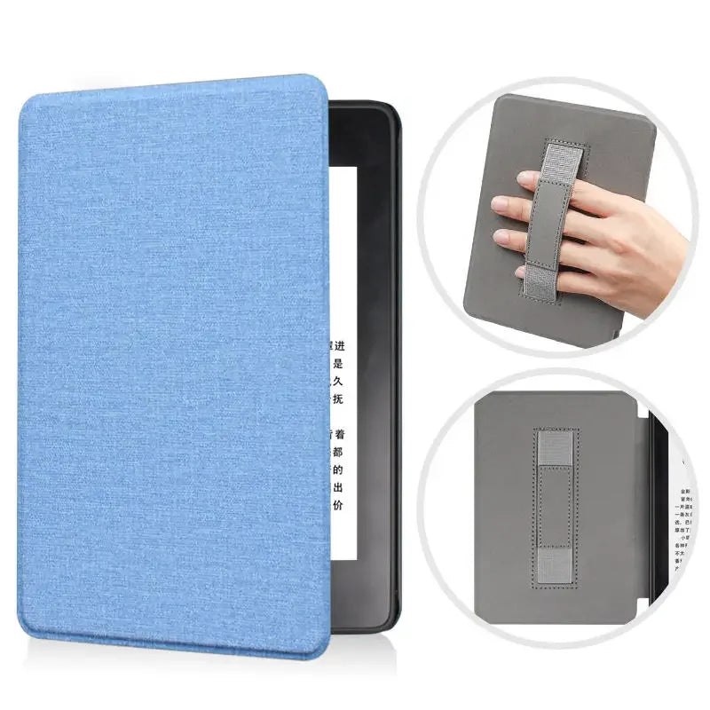 Premium Leather Case for Kindle Paperwhite (2024) with Hand Strap & Auto Sleep/Wake