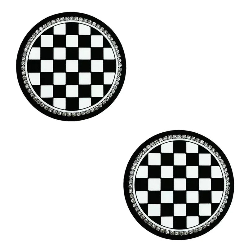Non-Slip Silicone Car Cup Holder Coasters (Set of 2)