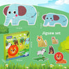 Wooden Animal Jigsaw Puzzles for Toddlers – Set of 6