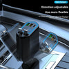Retractable 120W Car Charger with Built-in Cables