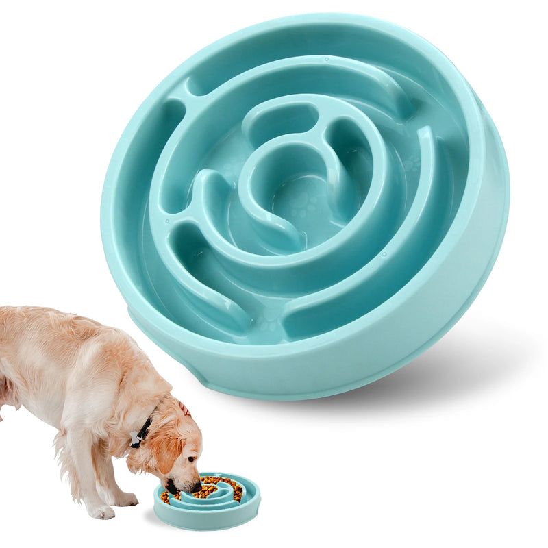 Maze-Design Slow Feeder Dog Bowl