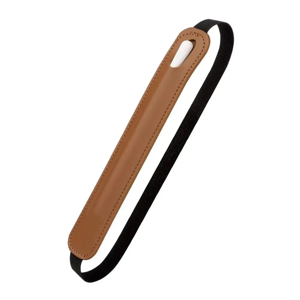 Leather Stylus Pen Sleeve with Elastic Band