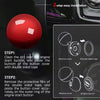Universal Car Push-to-Start Button Cover in Red or Blue