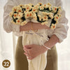 Hand Knitted Rose Bouquet Throw Blanket