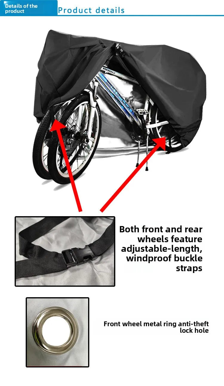 Waterproof Bicycle Cover for Outdoor Storage