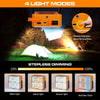 Solar-Powered LED Work Light with Portable Design