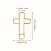 Elegant Gold & Rose Gold Cross Paper Clips – 20 Pack