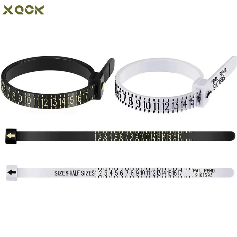 Plastic Ring Sizer Gauge for Accurate Finger Size Measurement